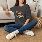 Shovel and Smile T-Shirt — Funny Gardening & Landscaping Tee