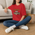 Shovel and Smile T-Shirt — Funny Gardening & Landscaping Tee