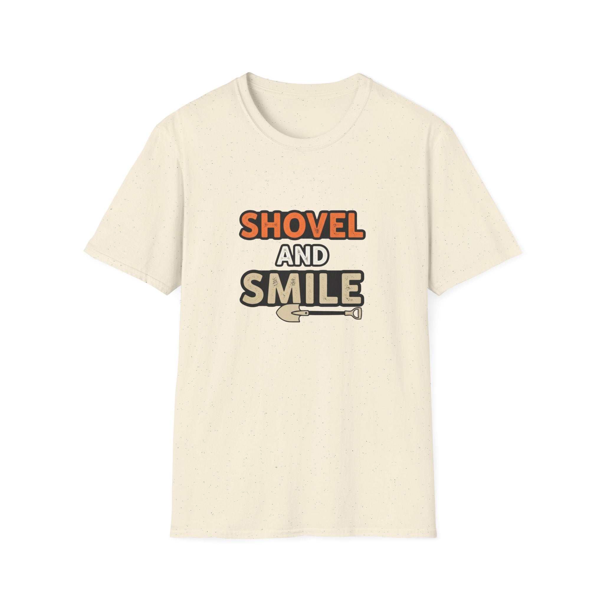 Shovel and Smile T-Shirt — Funny Gardening & Landscaping Tee
