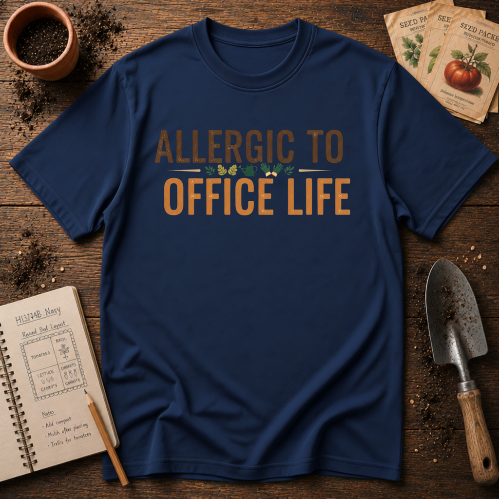 Allergic To Office Life T-Shirt