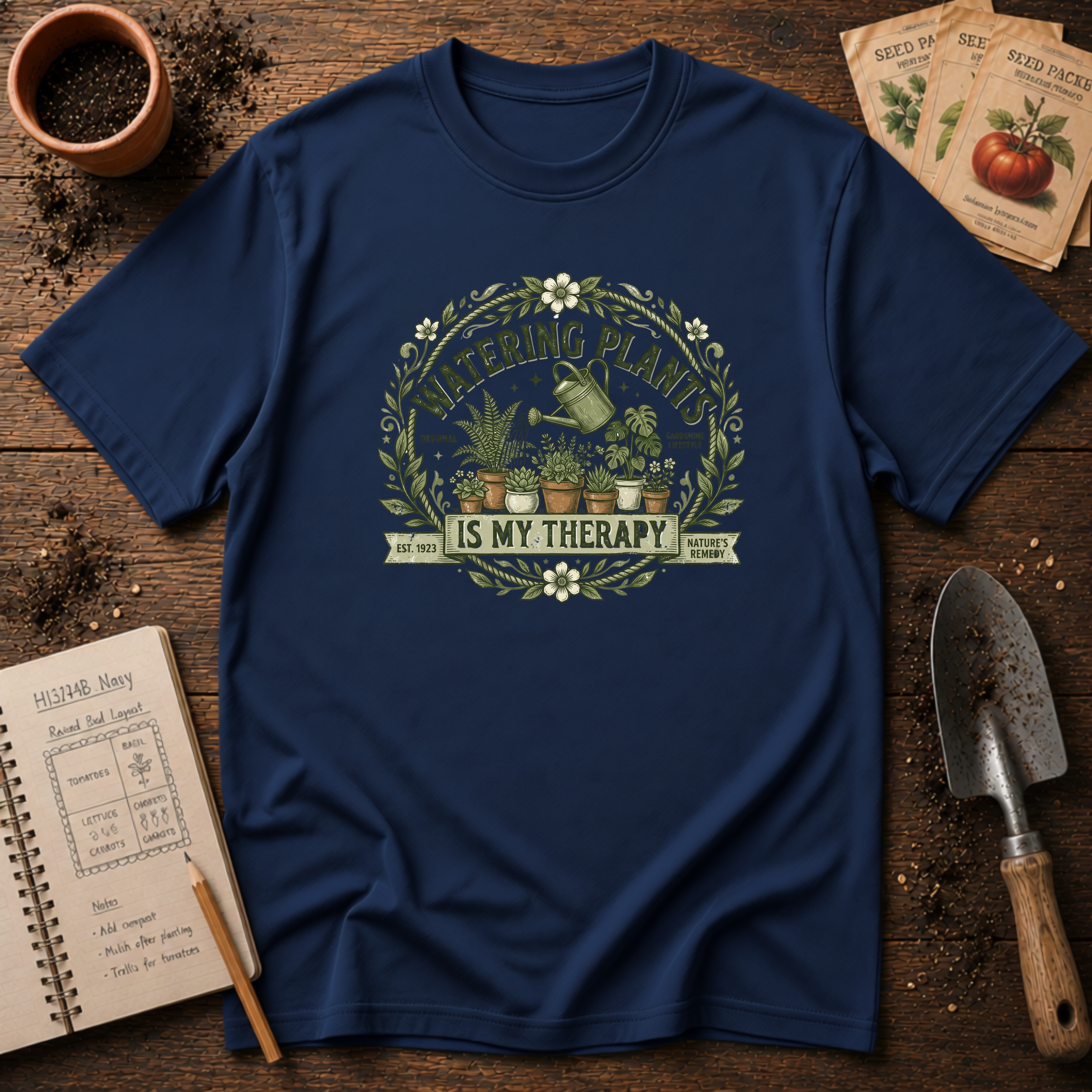Watering My Plants Is My Therapy T-Shirt