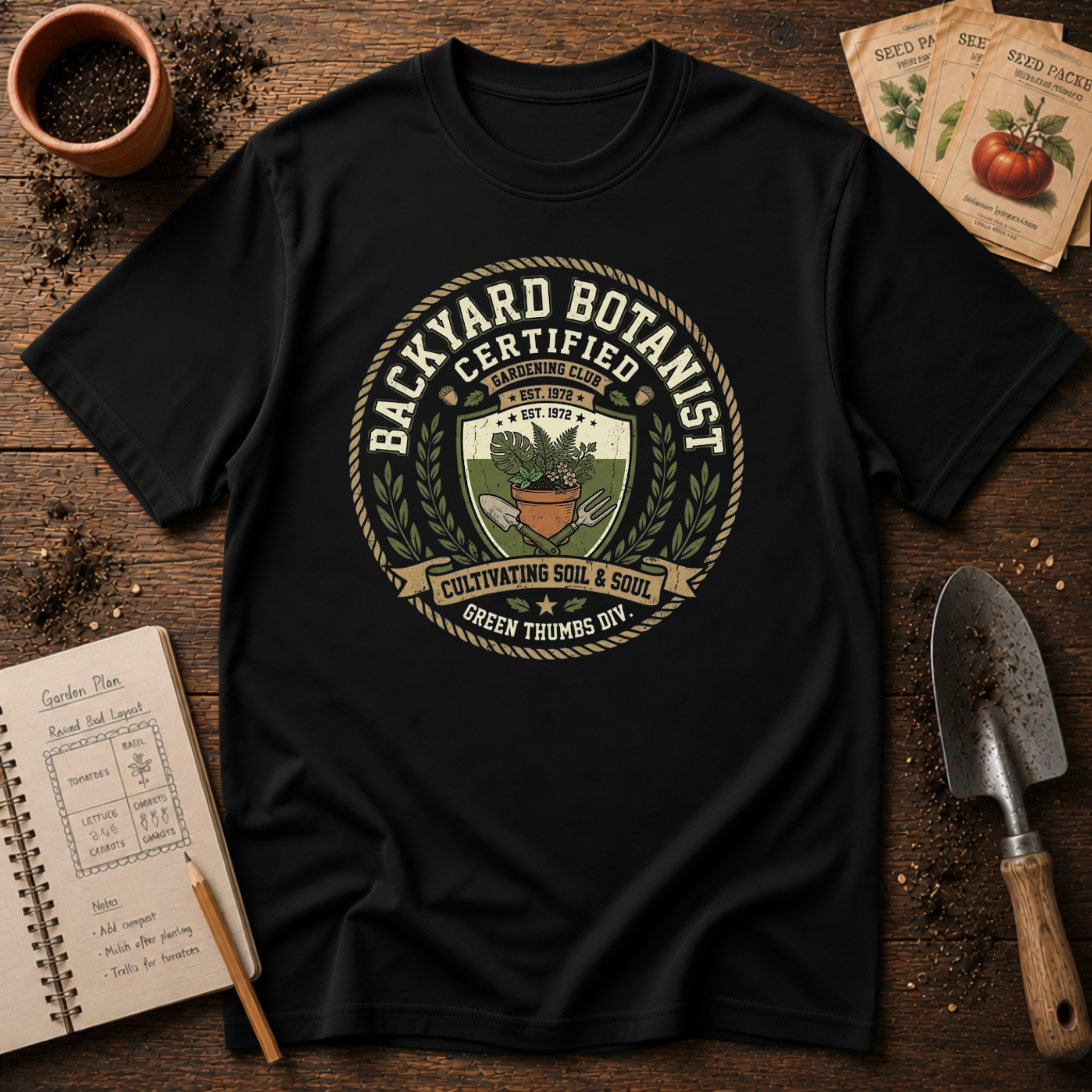 Backyard Botanist Certified T-Shirt
