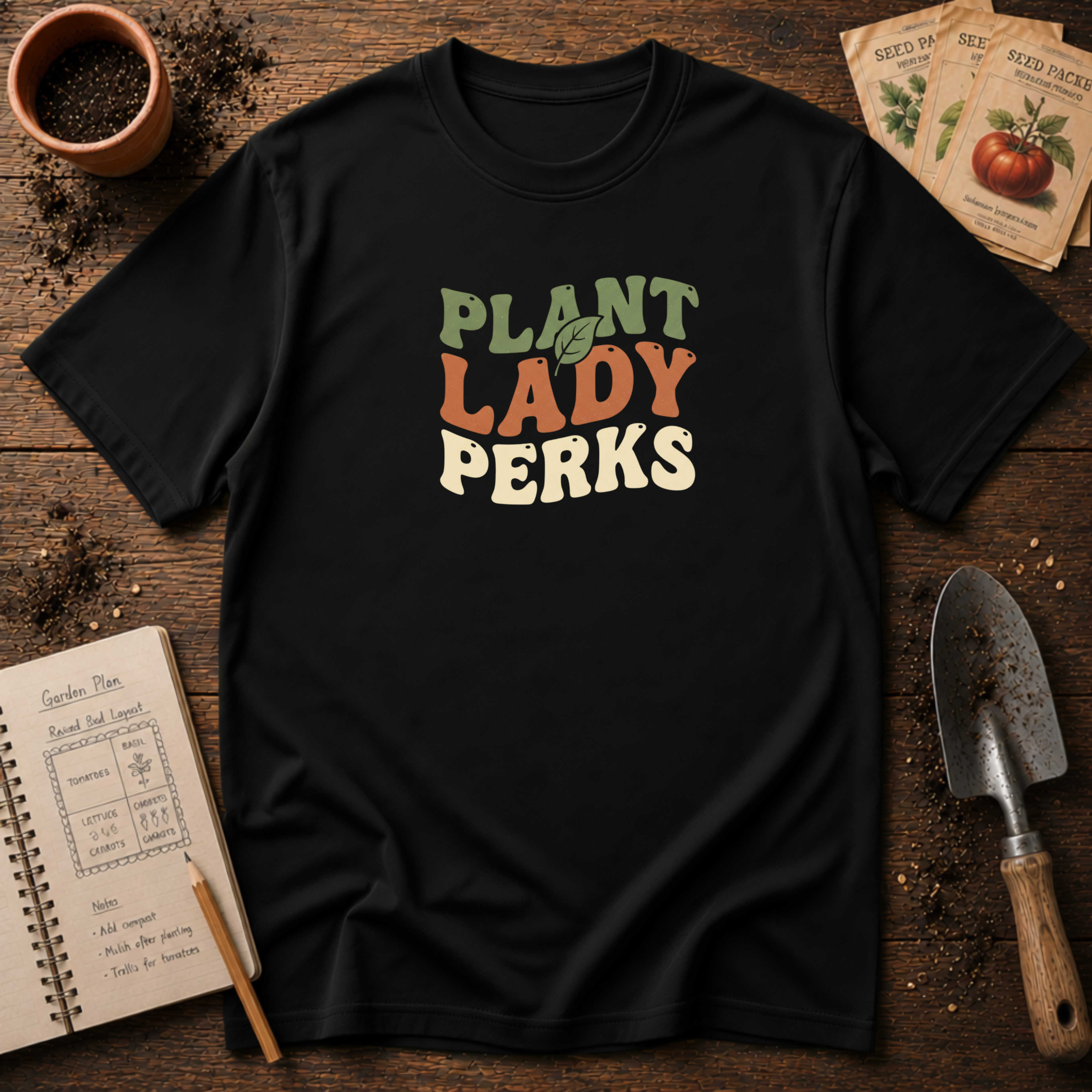 Plant Lady Perks T-Shirt