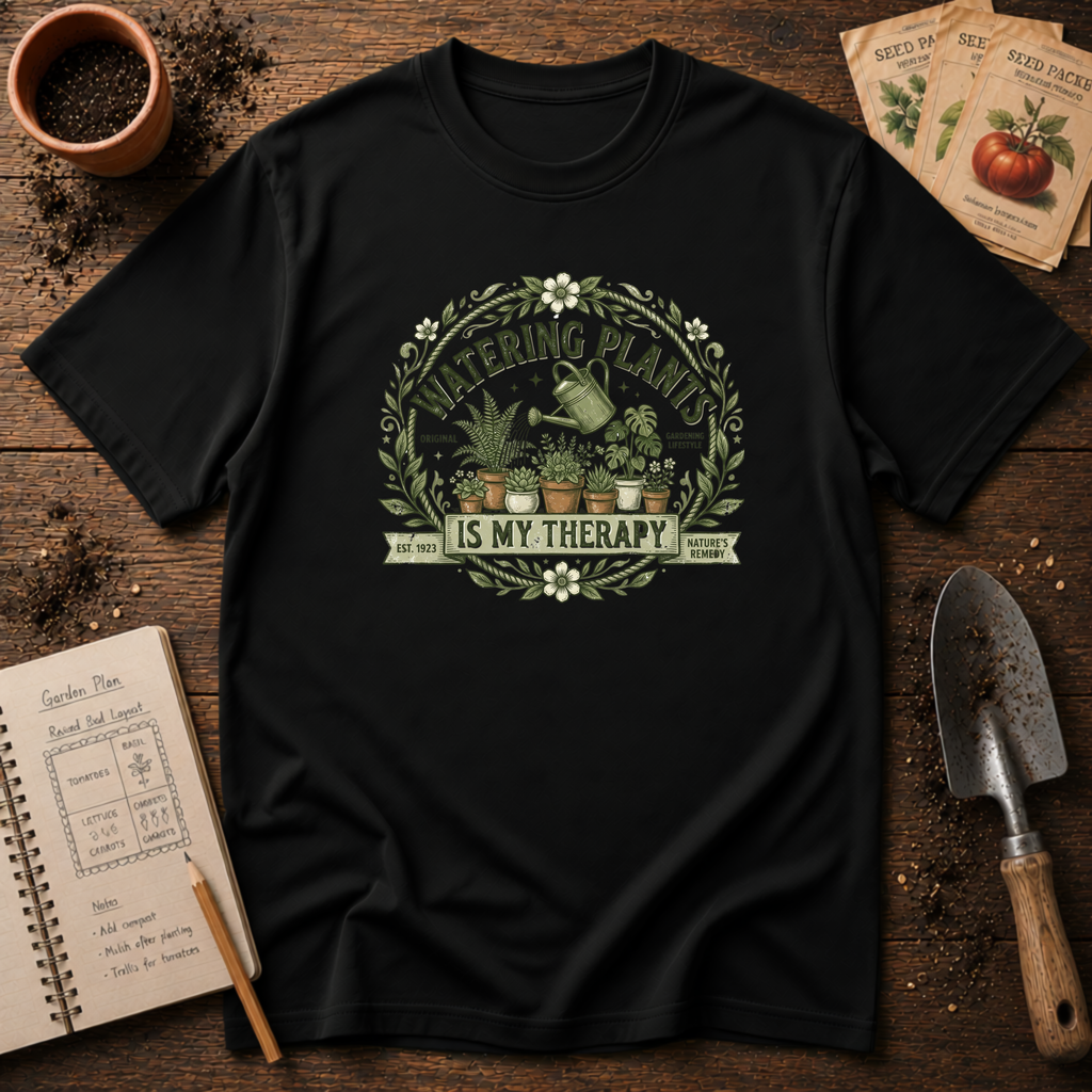 Watering My Plants Is My Therapy T-Shirt