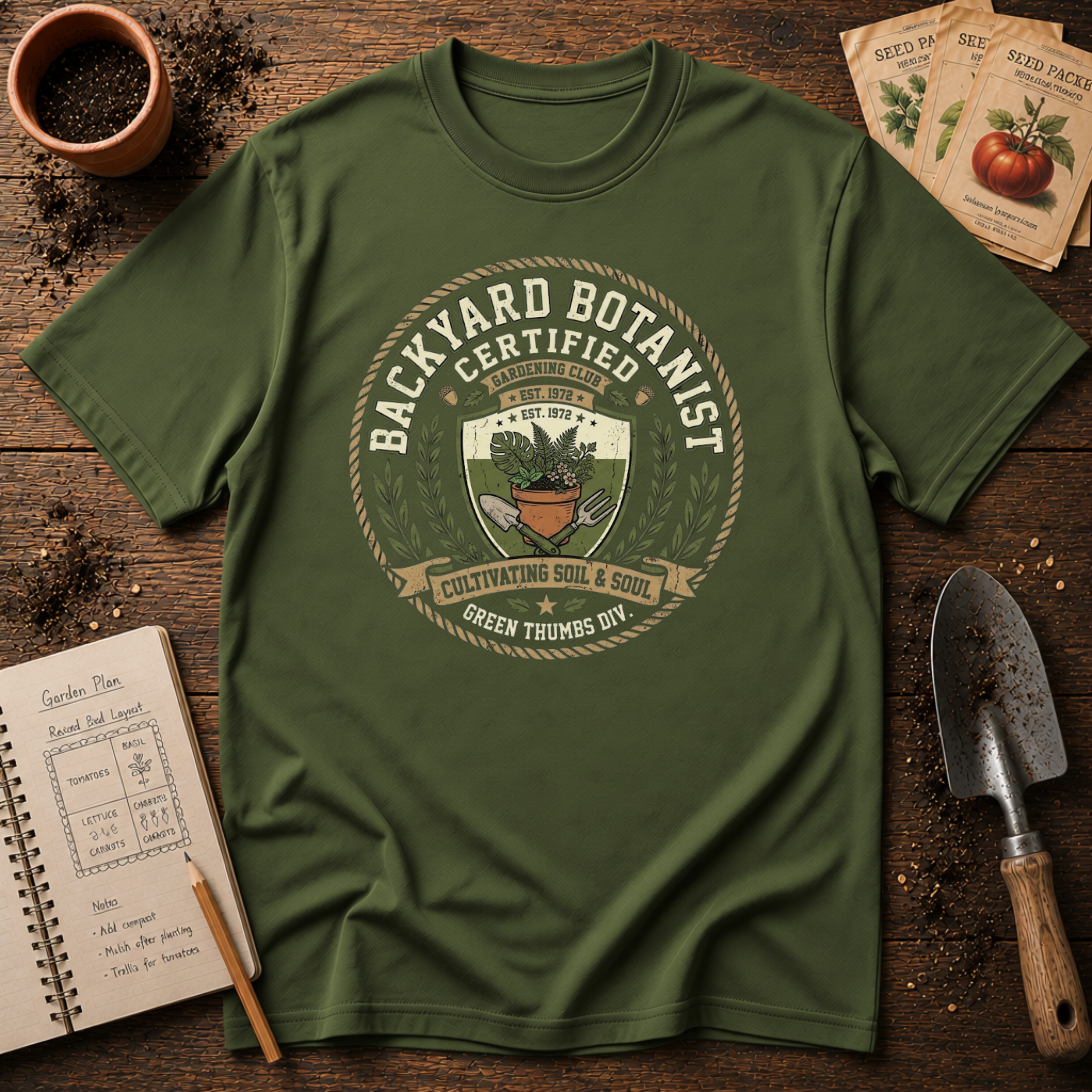 Backyard Botanist Certified T-Shirt