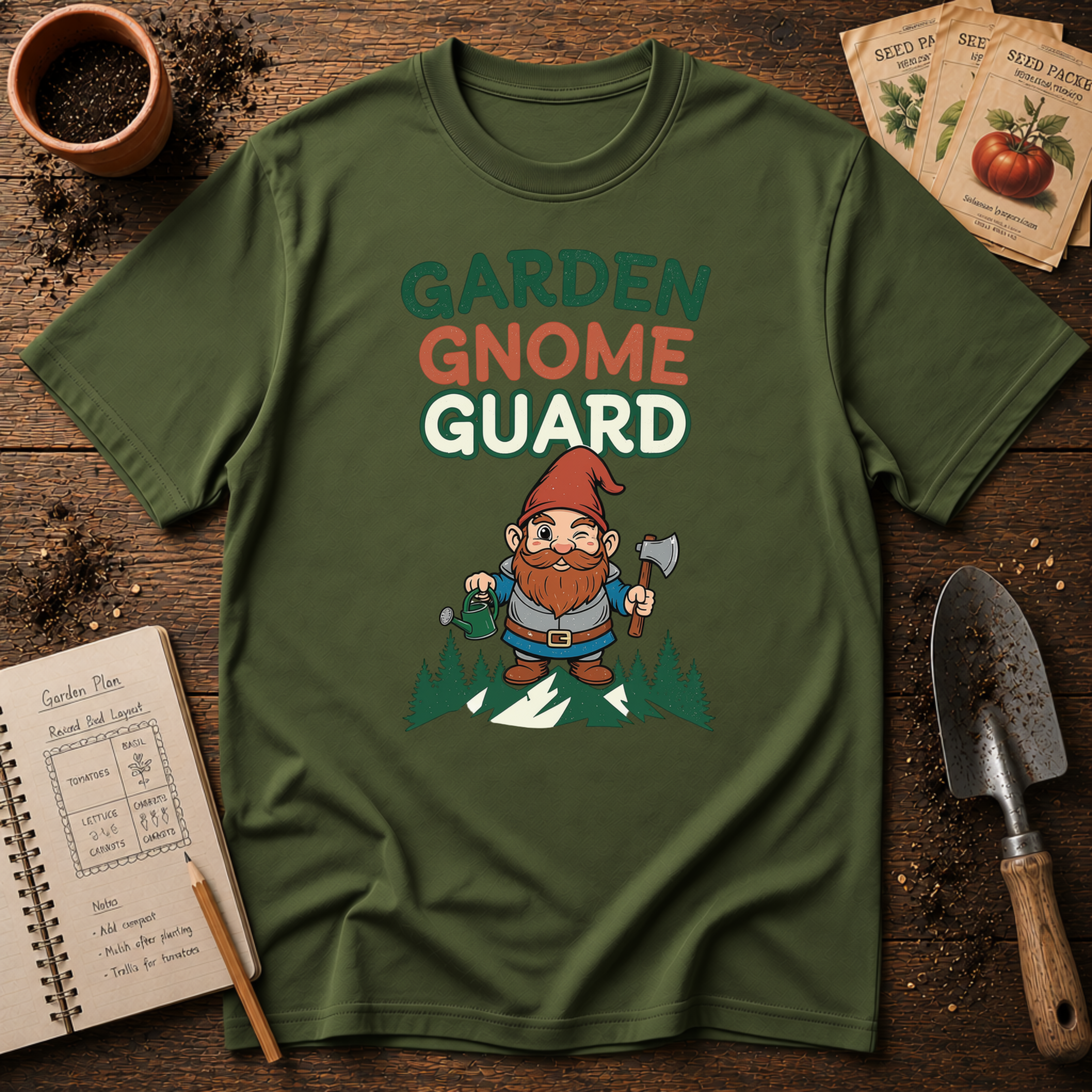 Garden Gnome Guard T-Shirt