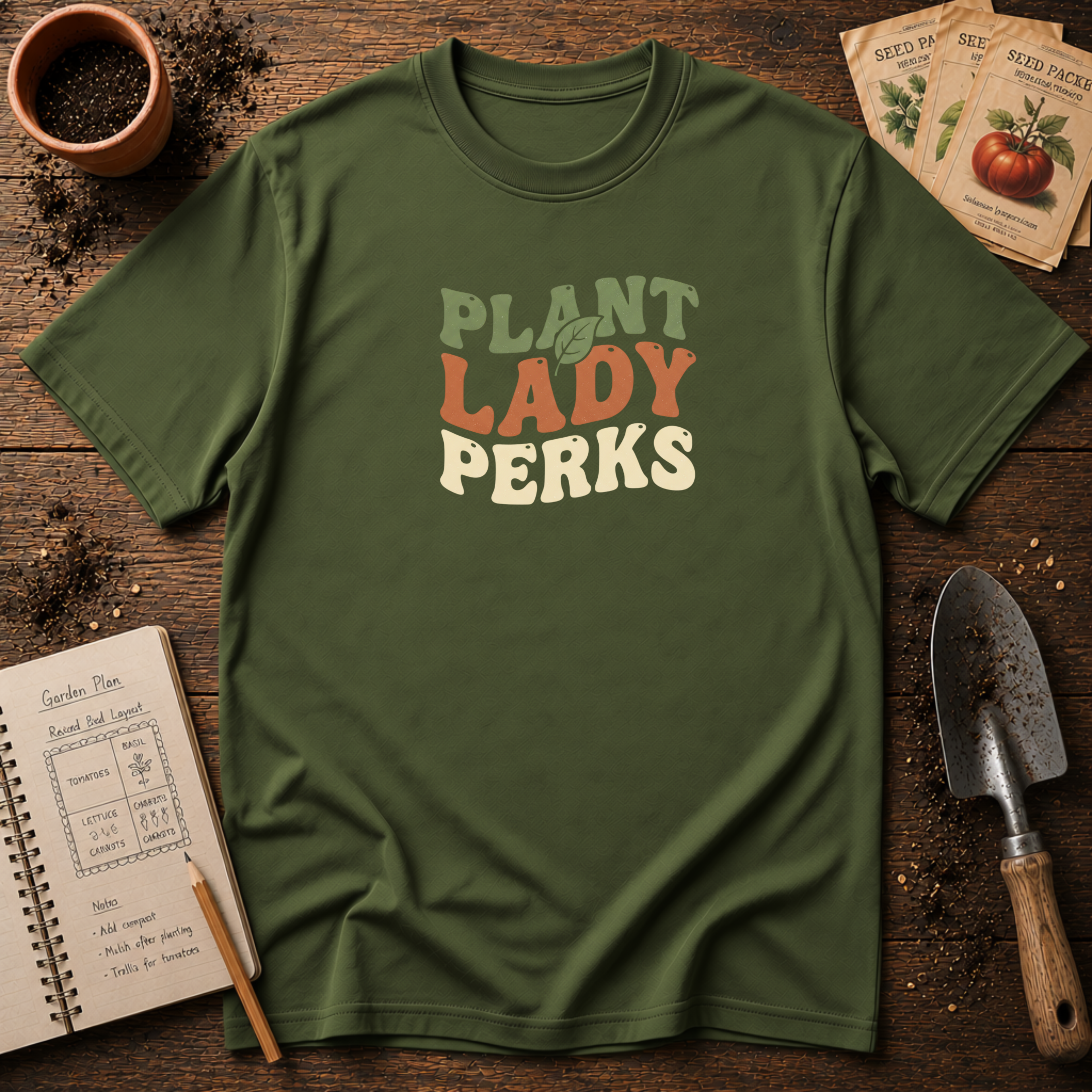 Plant Lady Perks T-Shirt