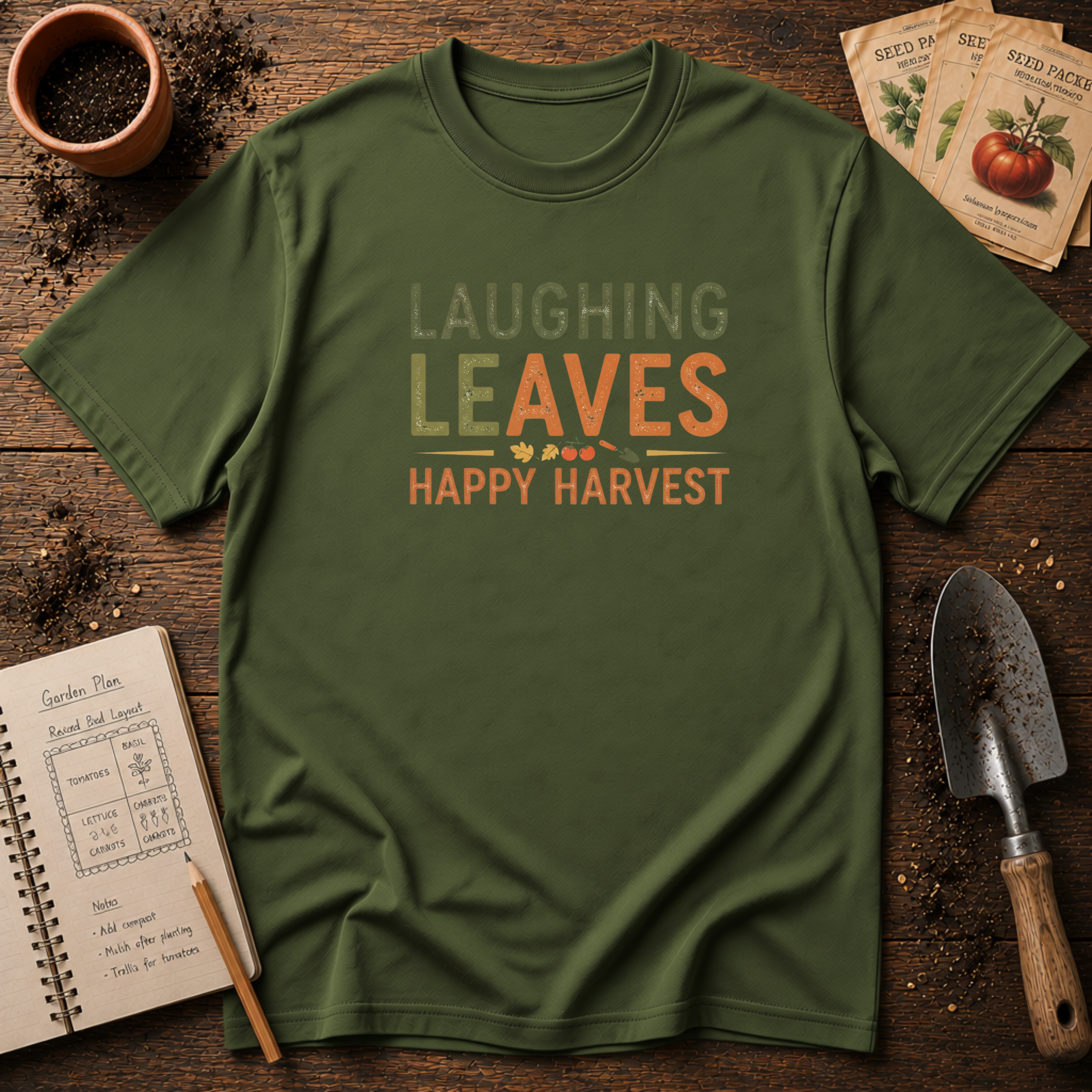 Laughing Leaves Happy Harvest T-Shirt