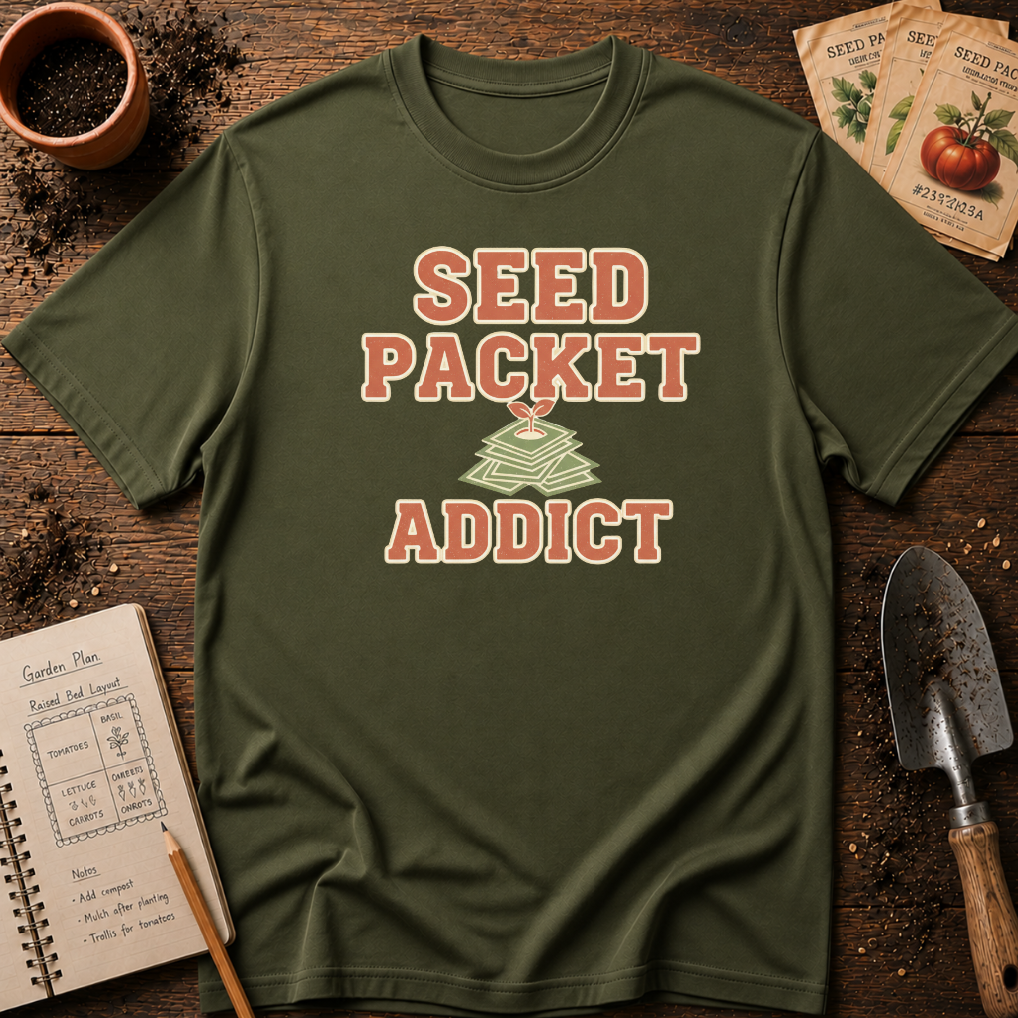 Seed Packet Addict  T-Shirt