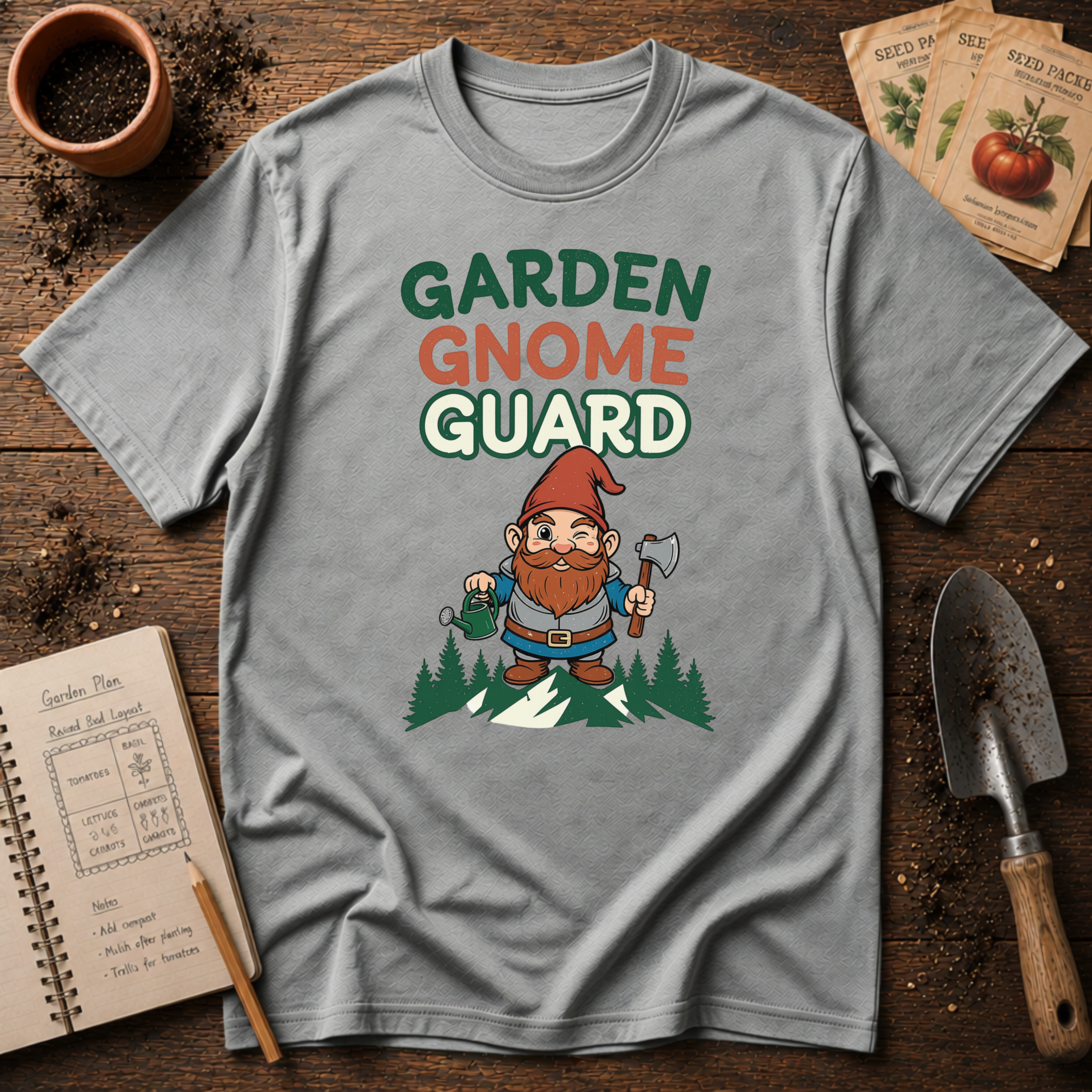 Garden Gnome Guard T-Shirt