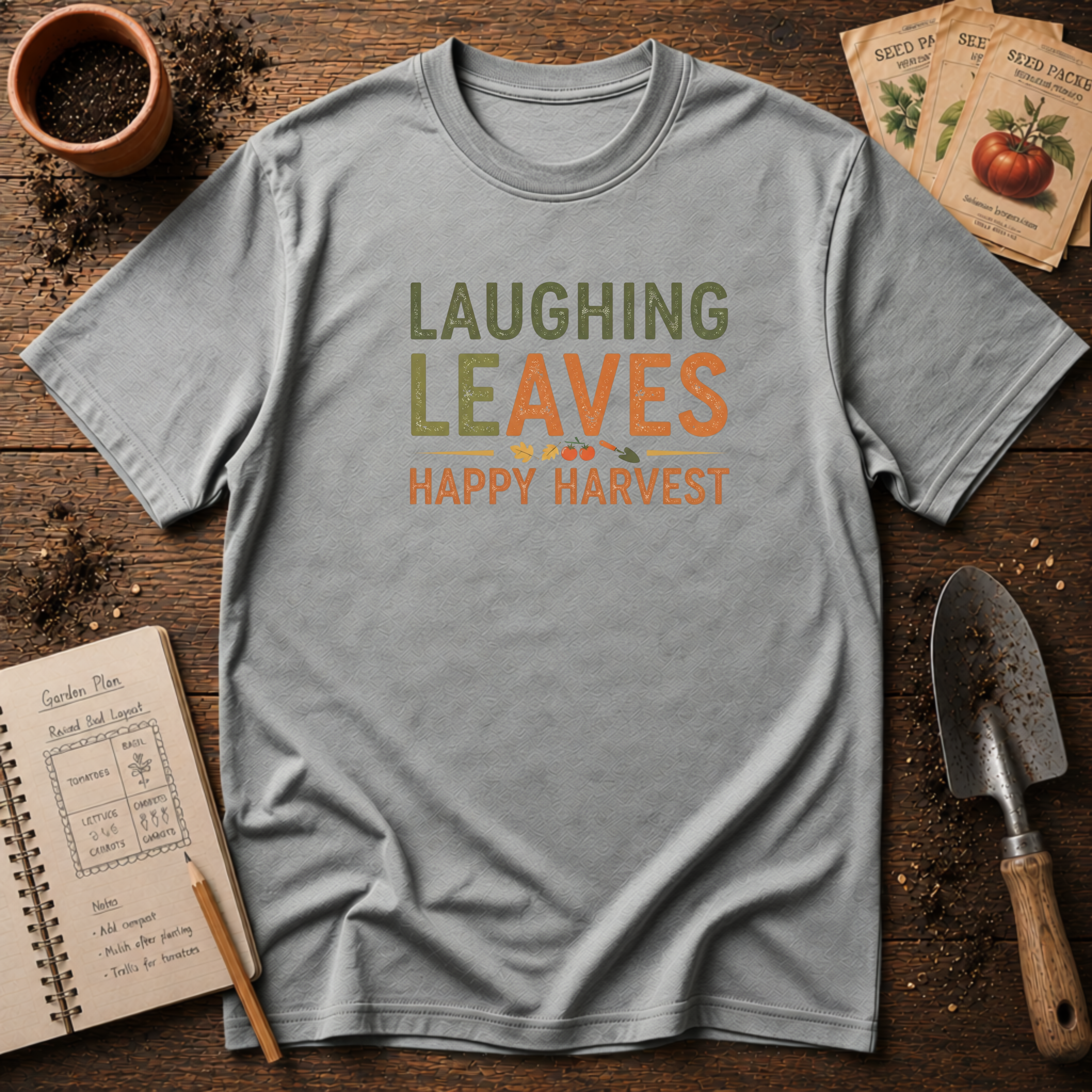 Laughing Leaves Happy Harvest T-Shirt