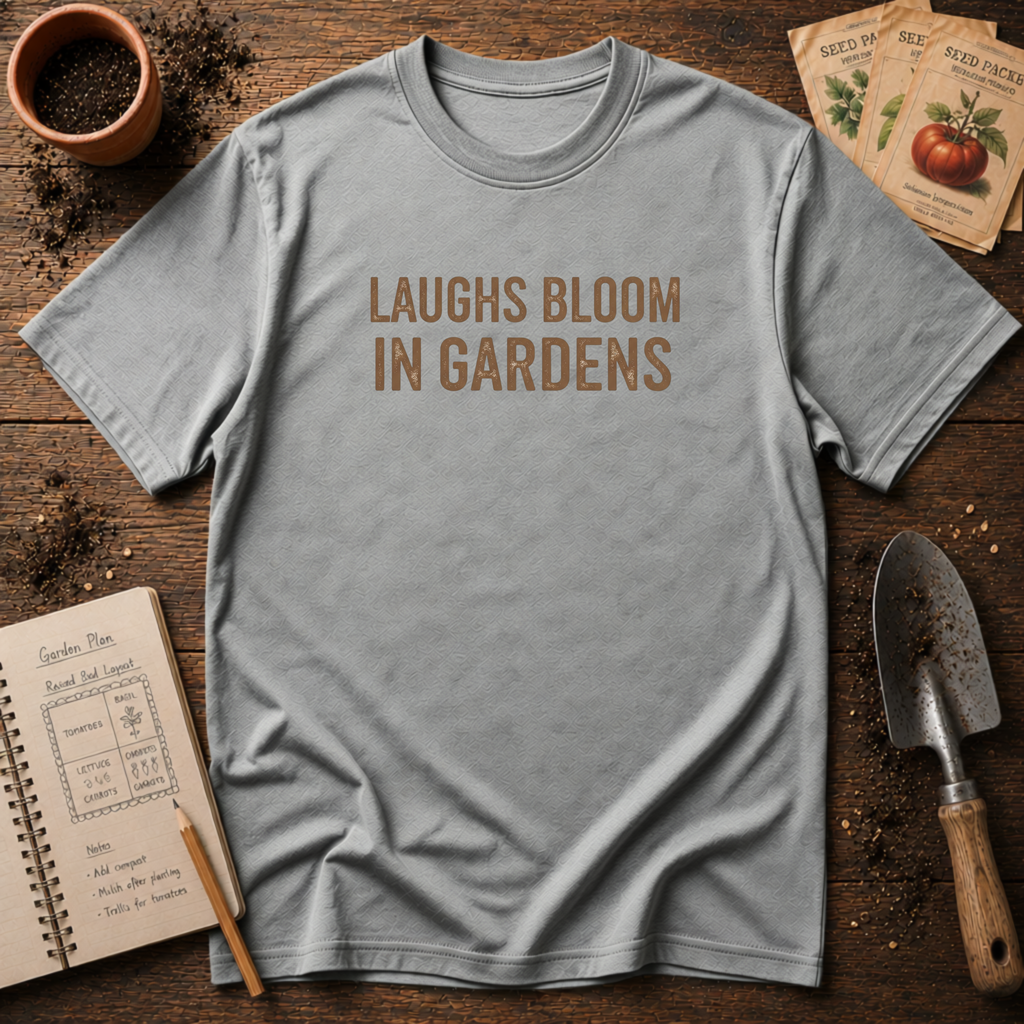 Laugh Blooms In Gardens  T-Shirt