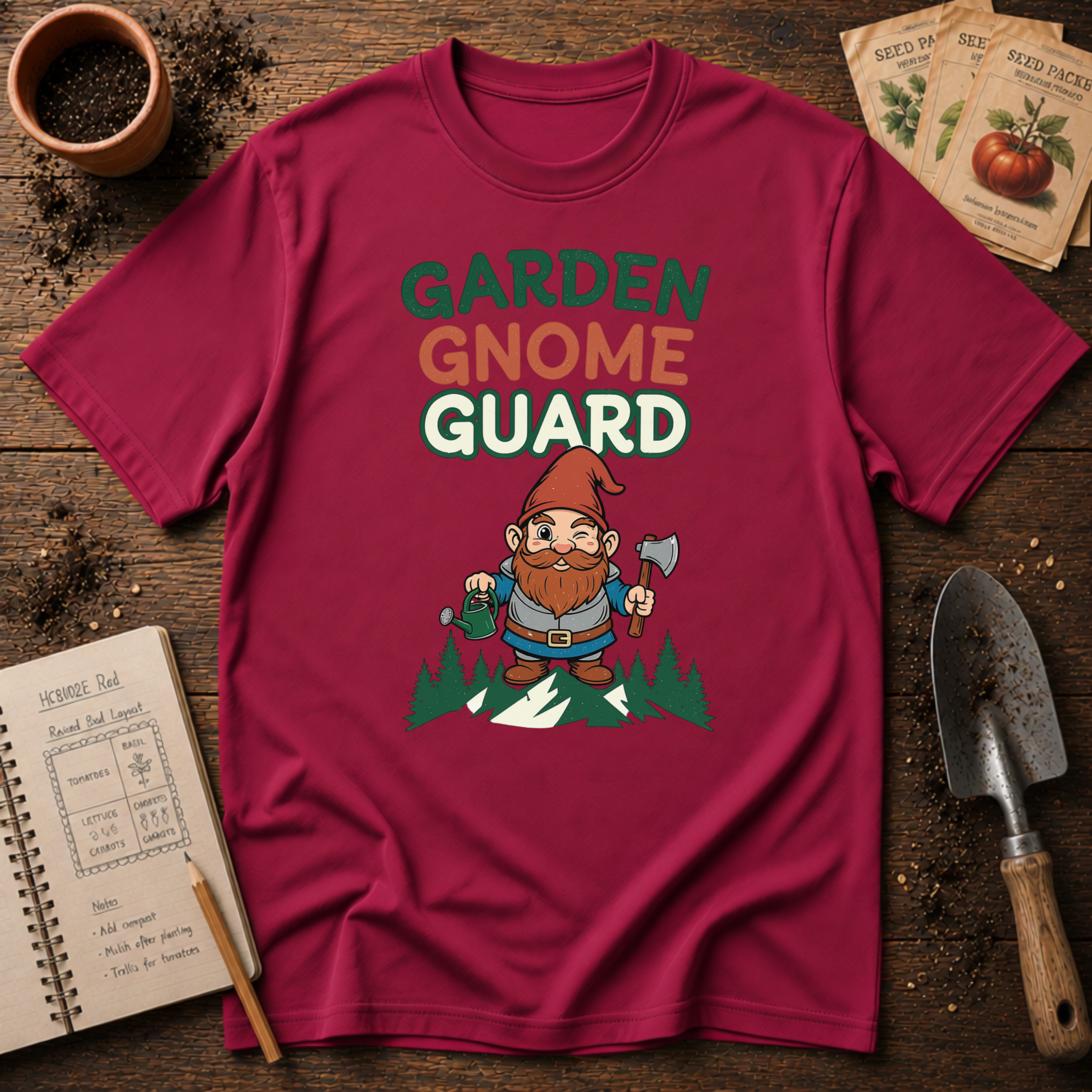 Garden Gnome Guard T-Shirt