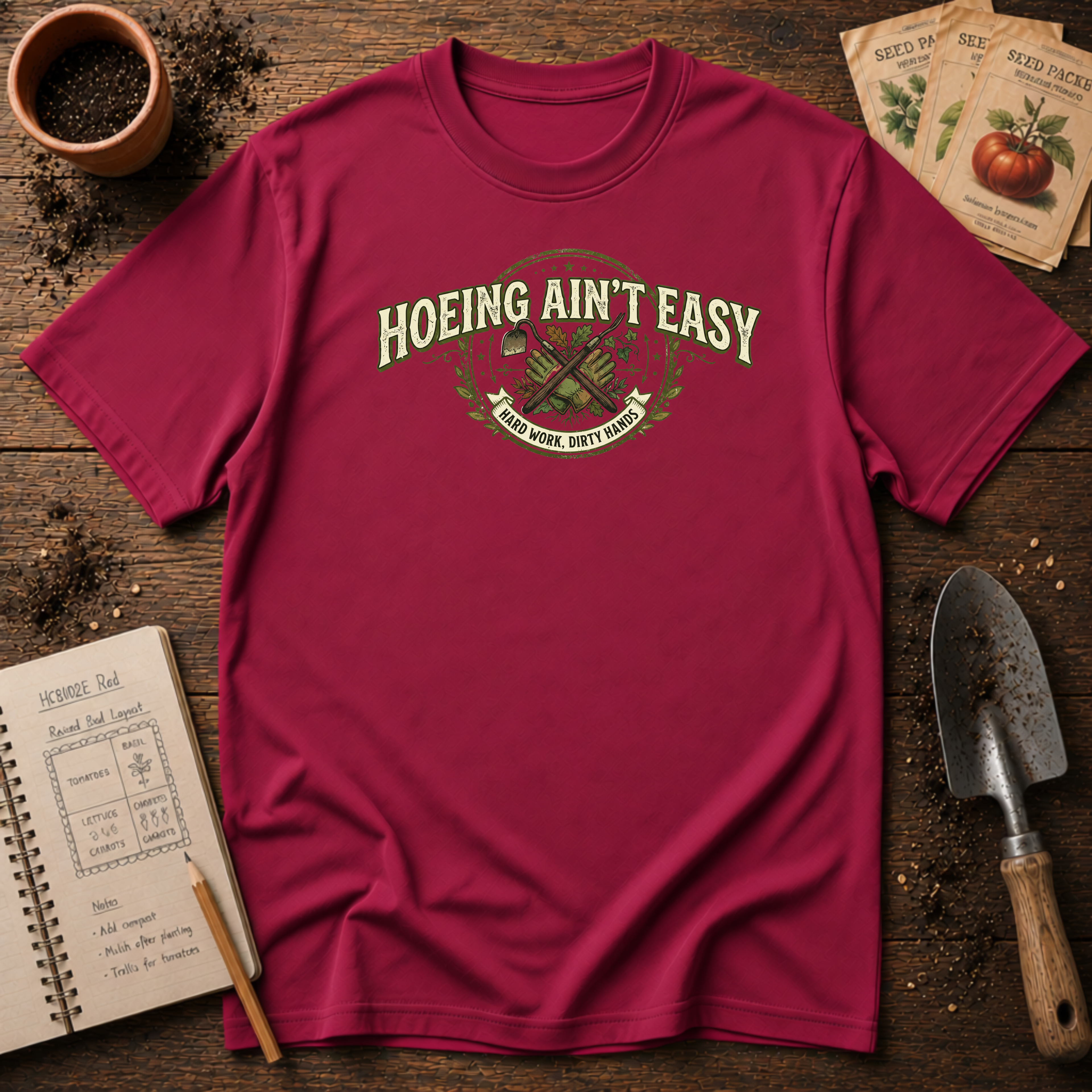 Hoeing Aint Easy T-Shirt