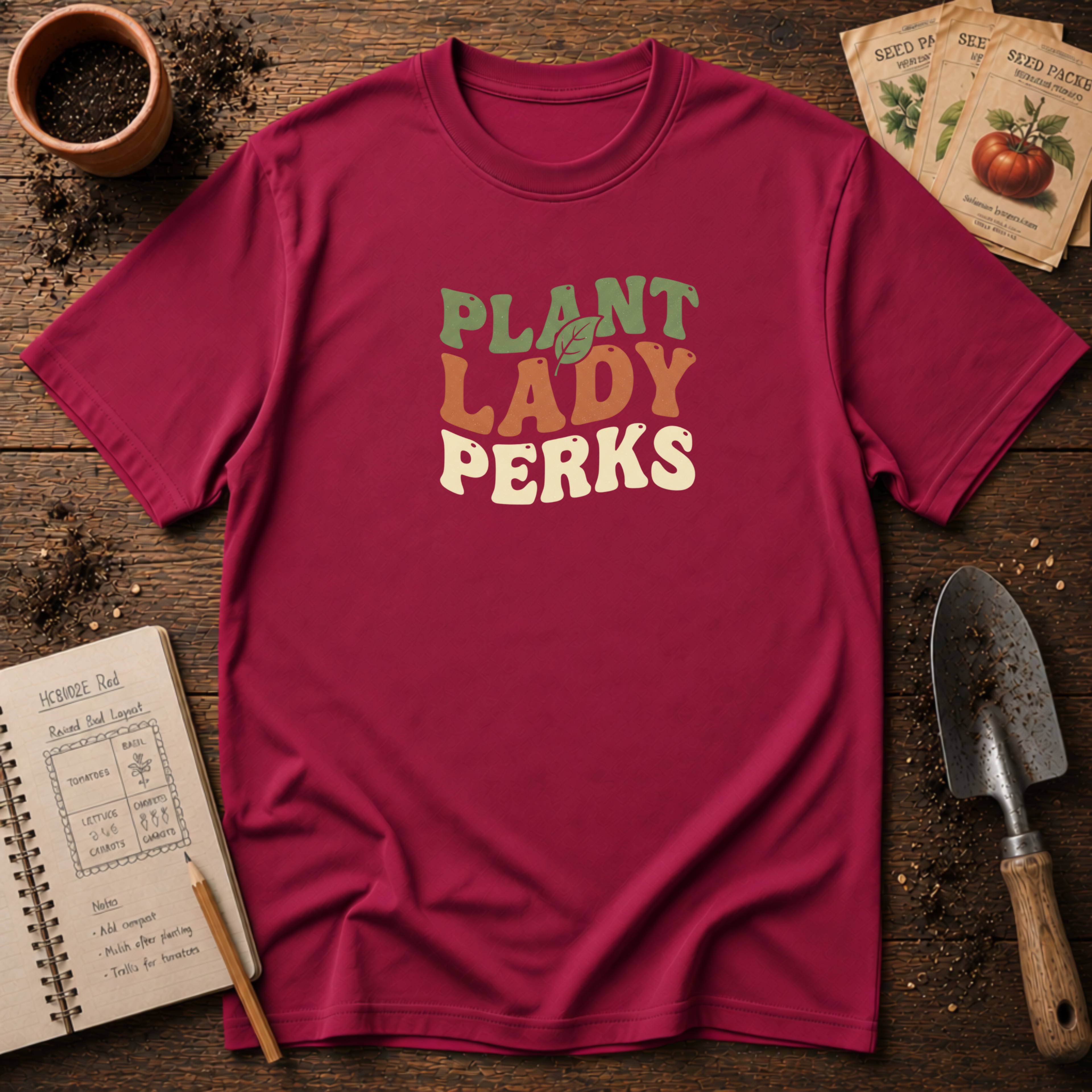 Plant Lady Perks T-Shirt