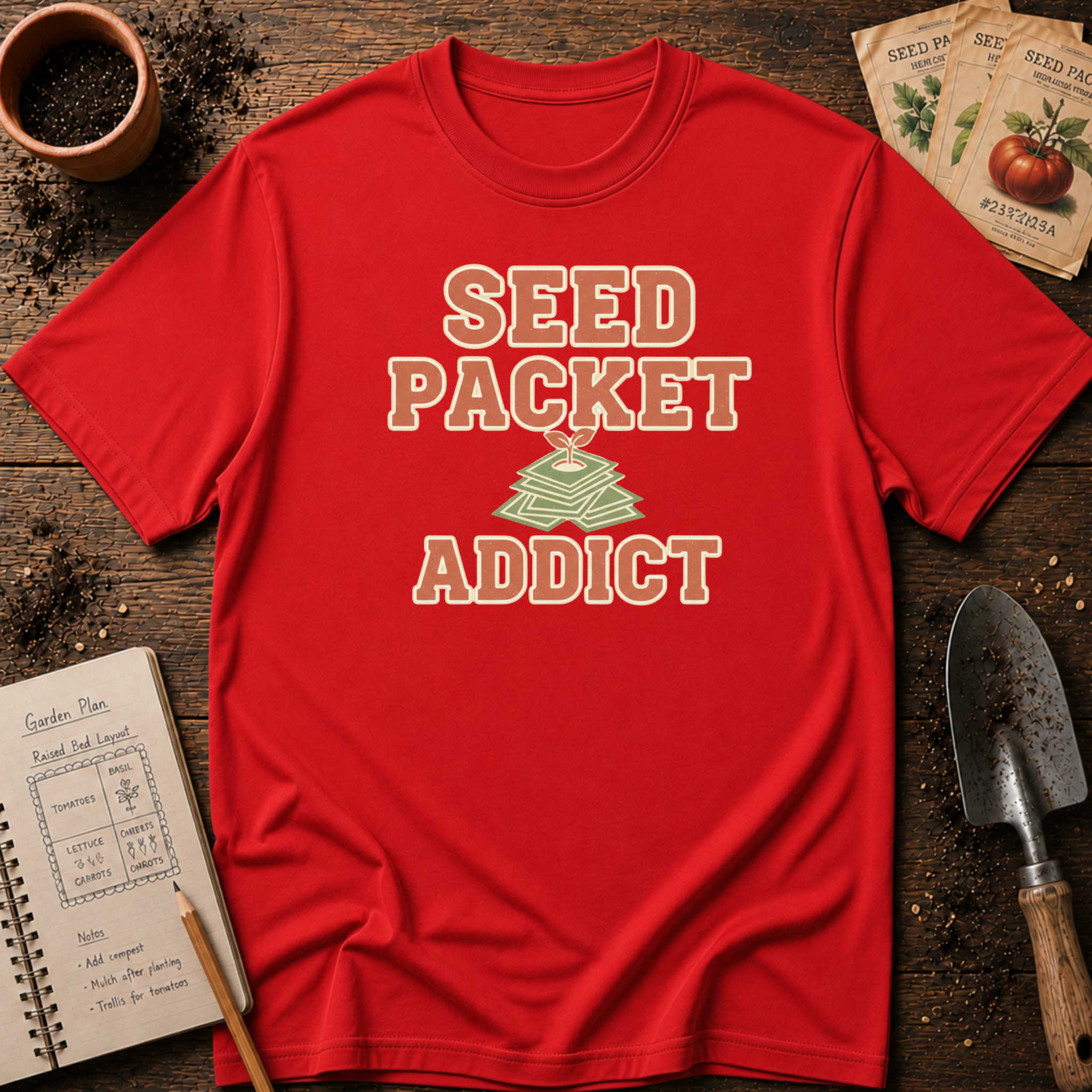 Seed Packet Addict  T-Shirt