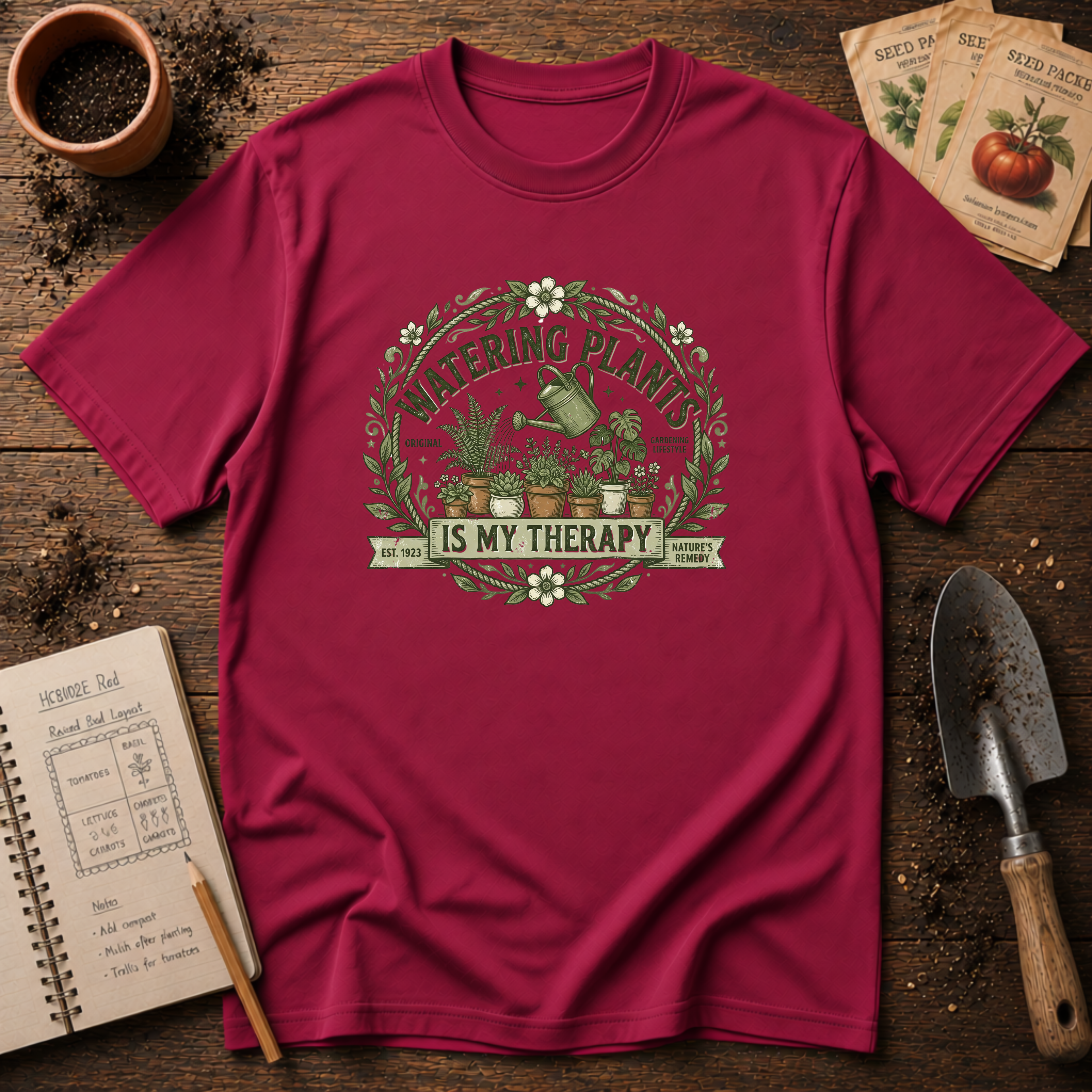 Watering My Plants Is My Therapy T-Shirt
