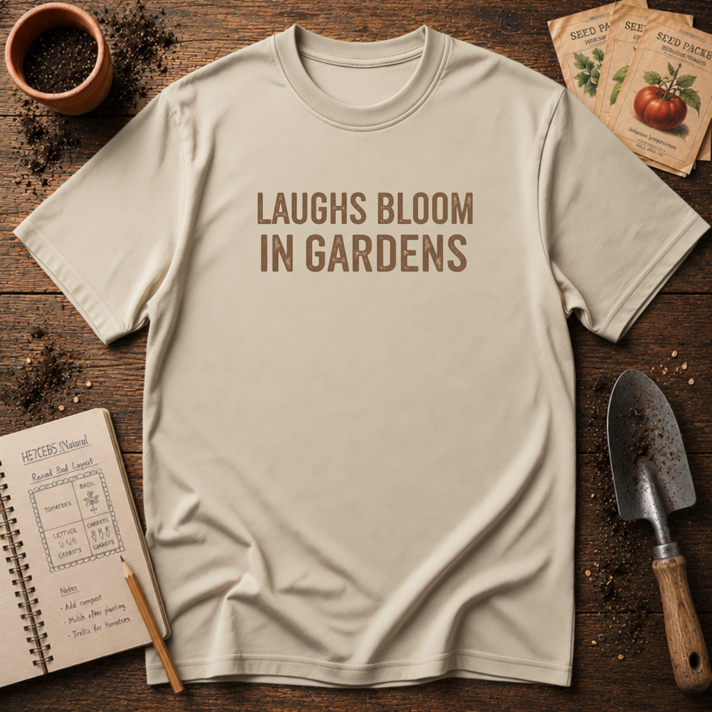 Laugh Blooms In Gardens  T-Shirt