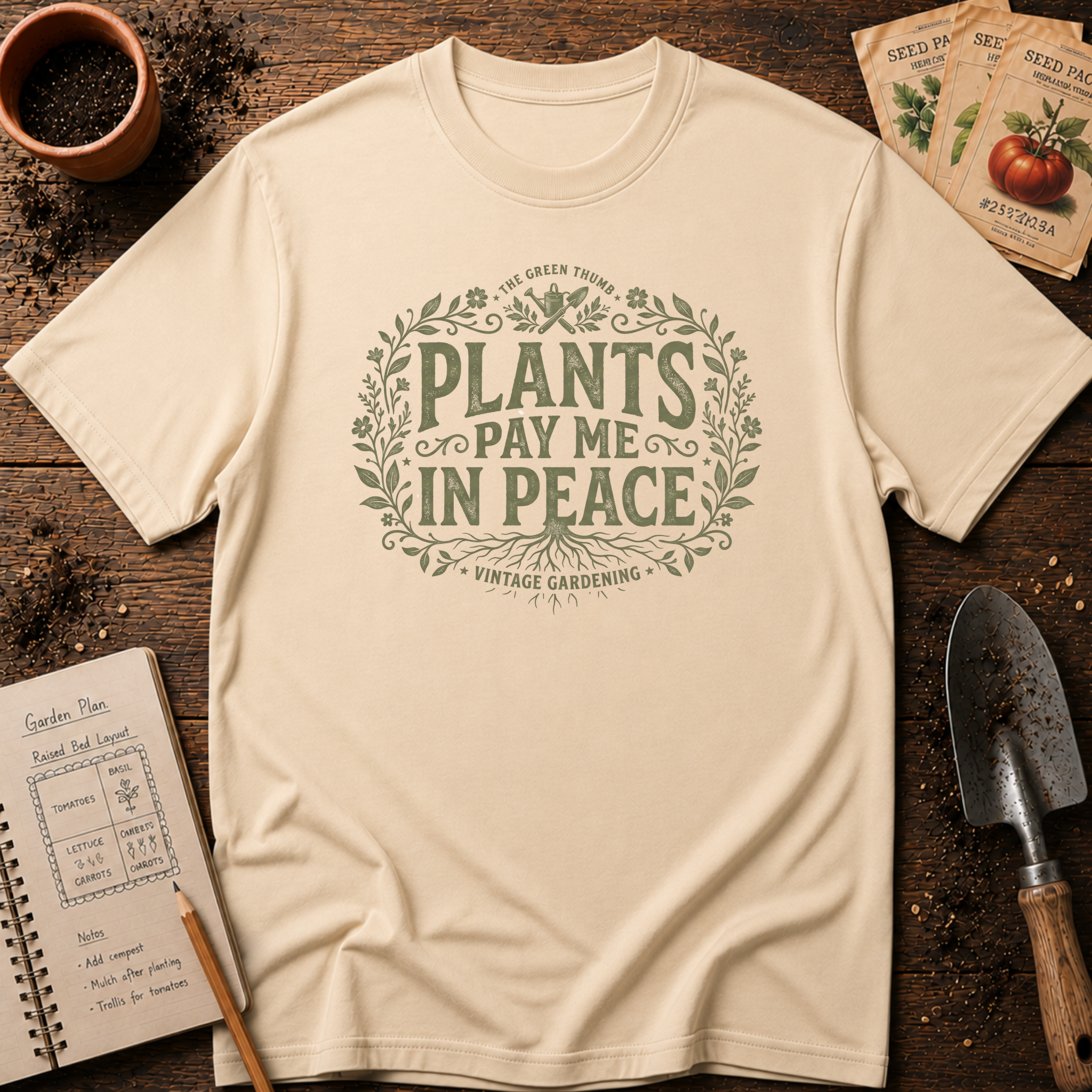 Plants Pay Me In Peace T-Shirt