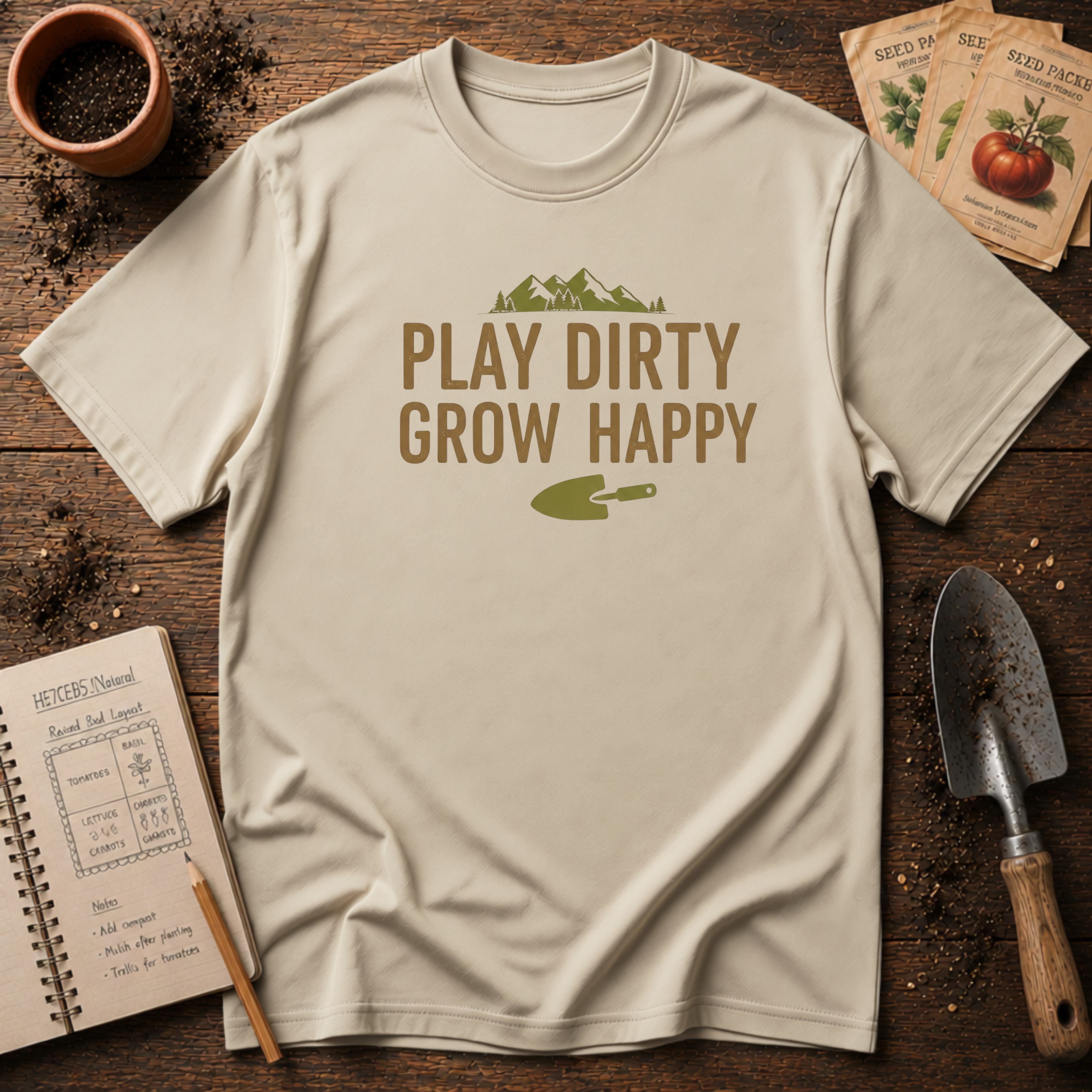 Play Dirty Grow Happy T-Shirt