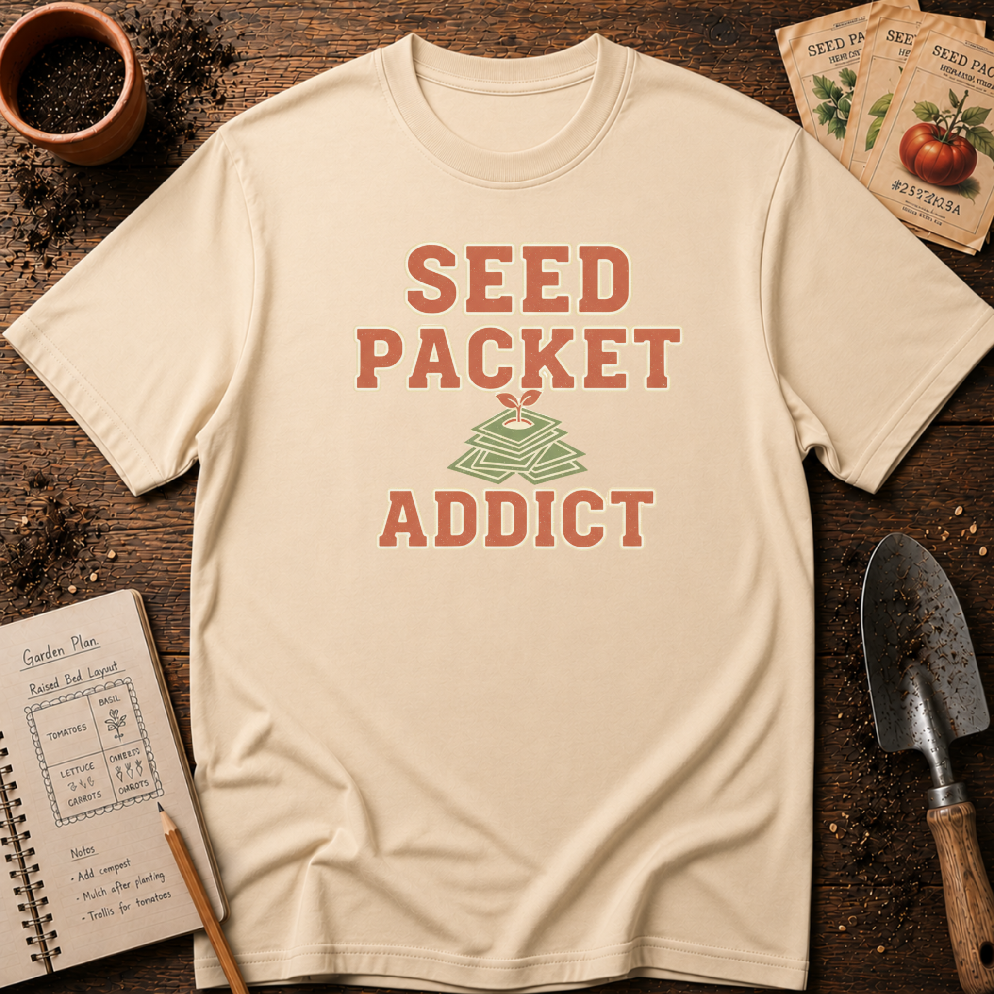 Seed Packet Addict  T-Shirt