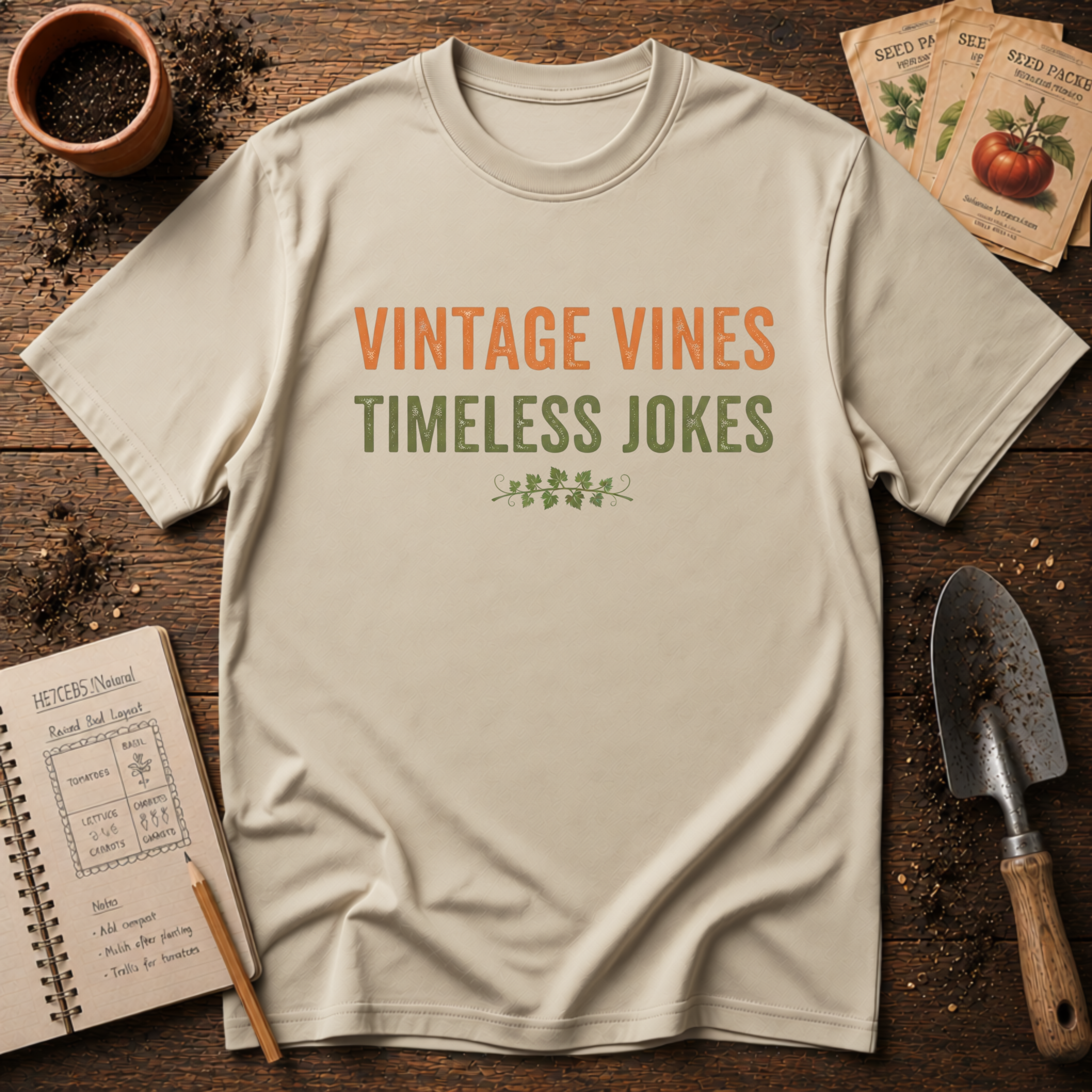 Vintage Vines Timeless Jokes T-Shirt