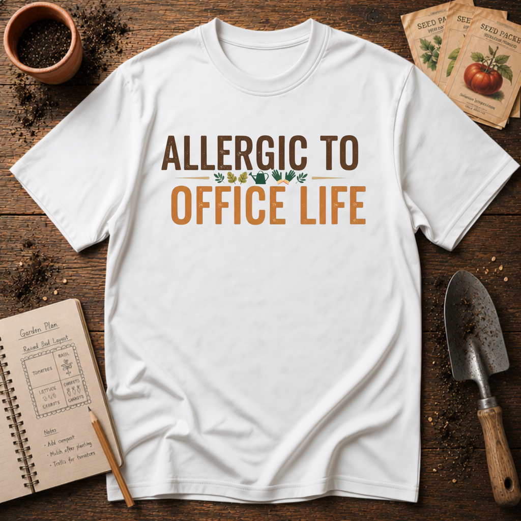 Allergic To Office Life T-Shirt