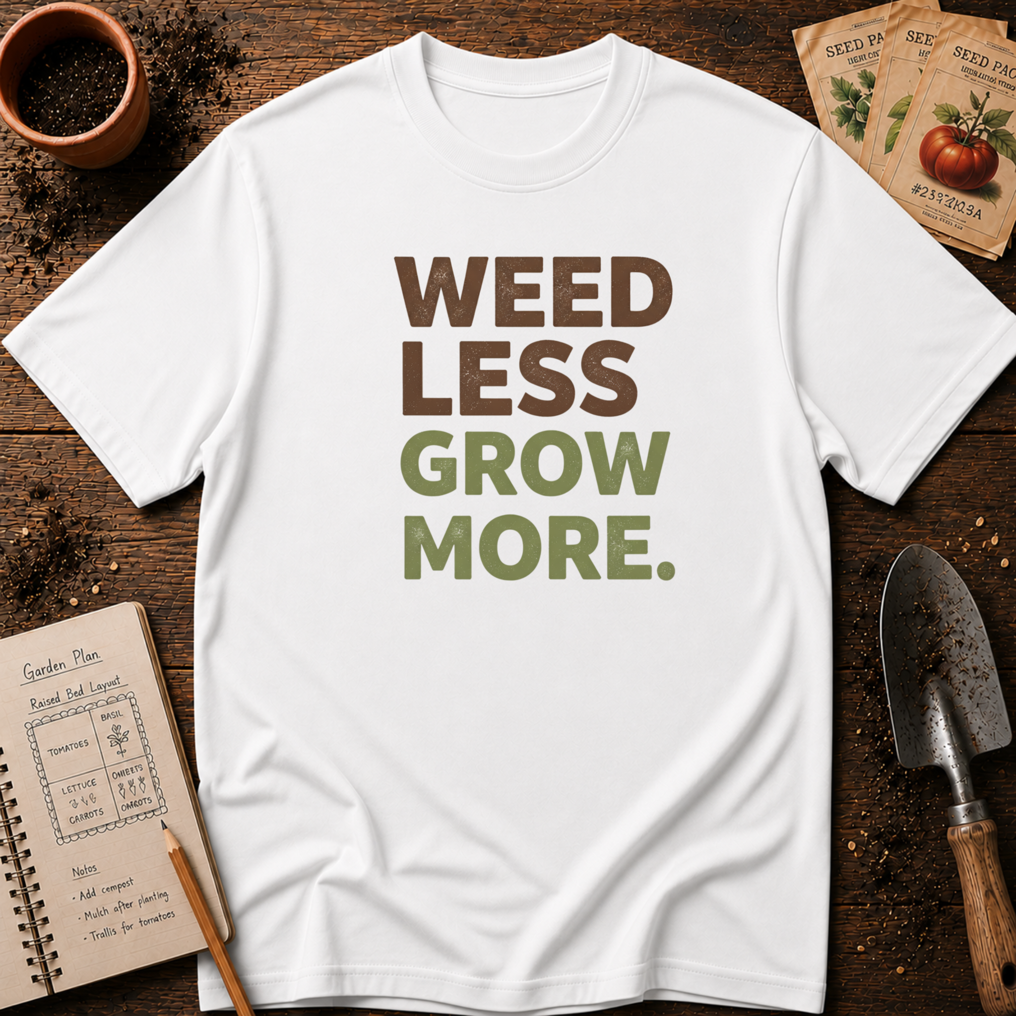 Weed Less Grow MoreT-Shirt