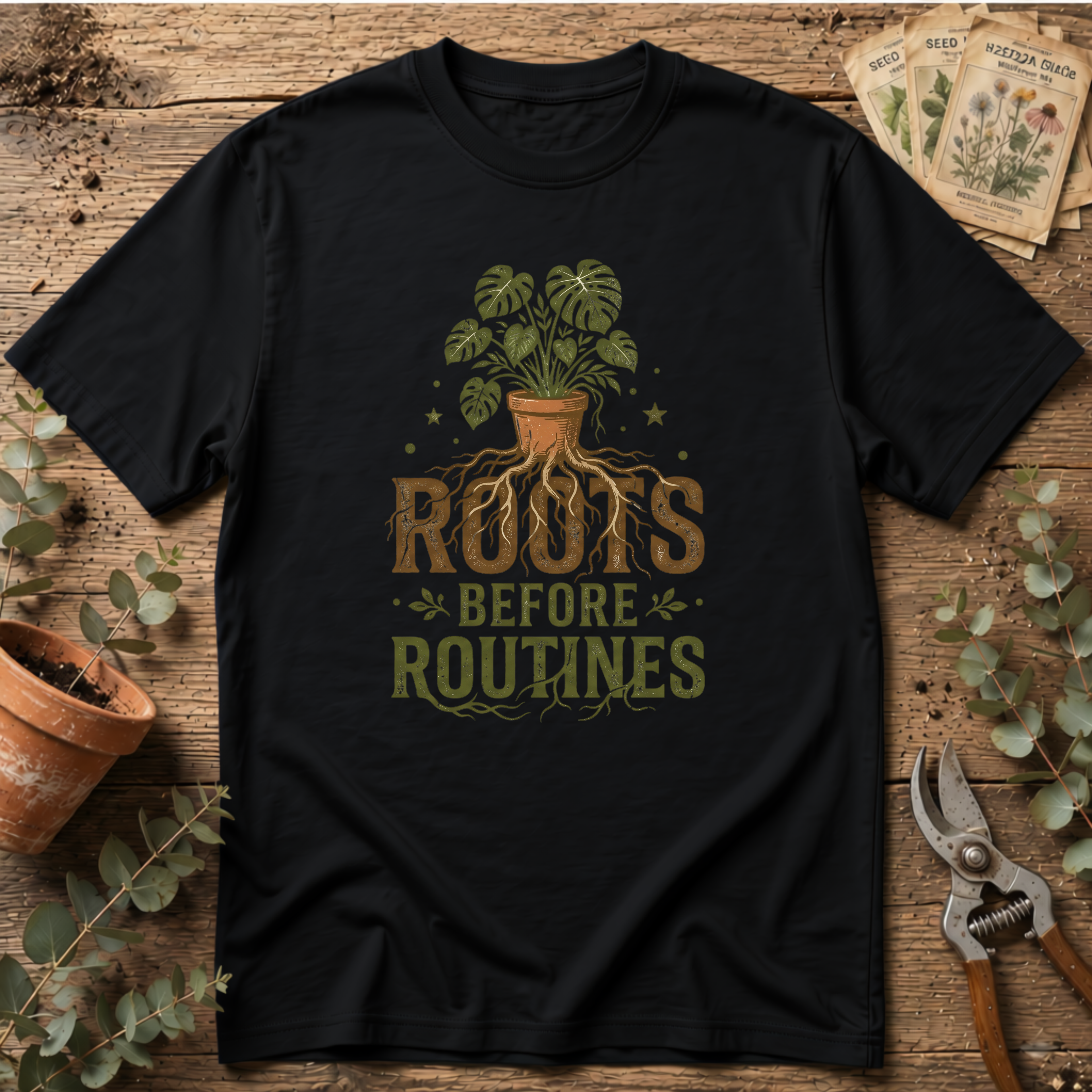 Roots Before Routines T-Shirt