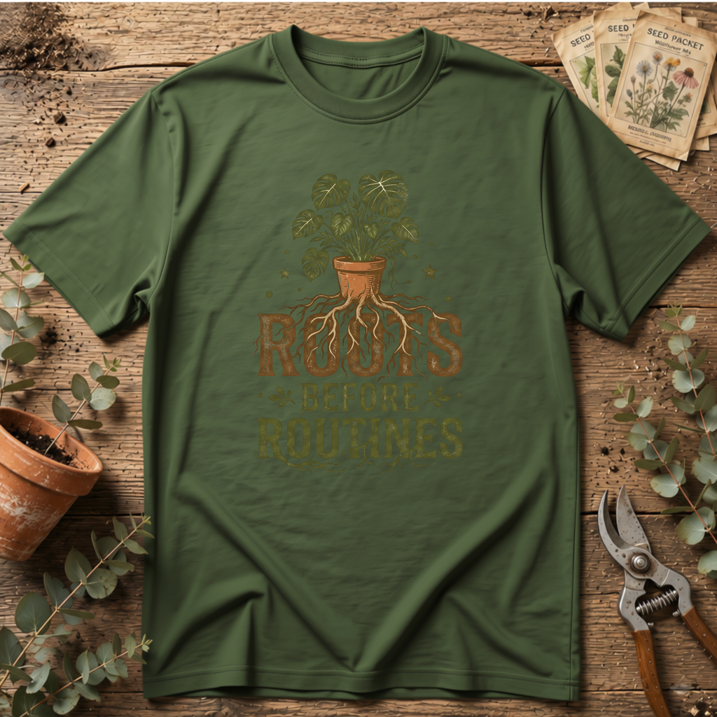 Roots Before Routines T-Shirt