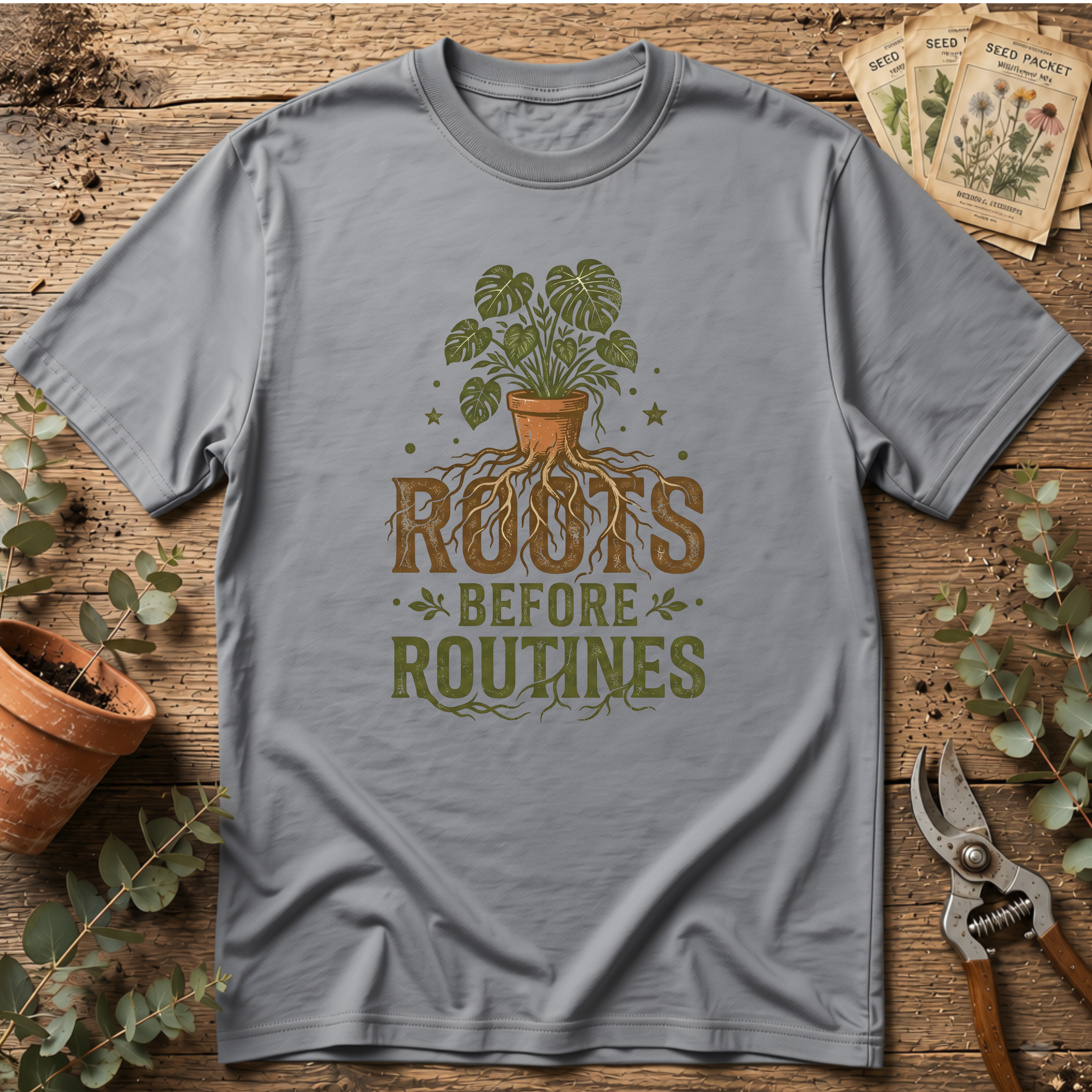 Roots Before Routines T-Shirt