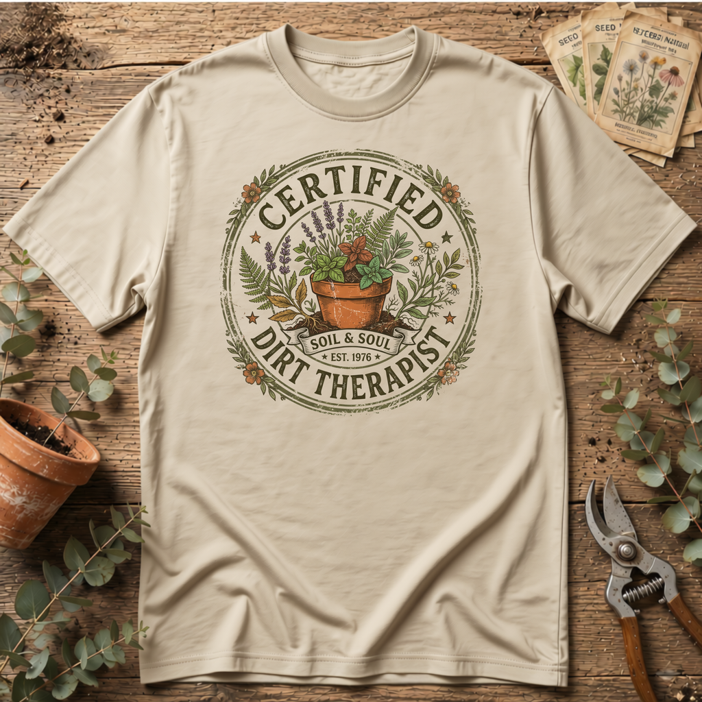 Certified Dirt Therapist T-Shirt