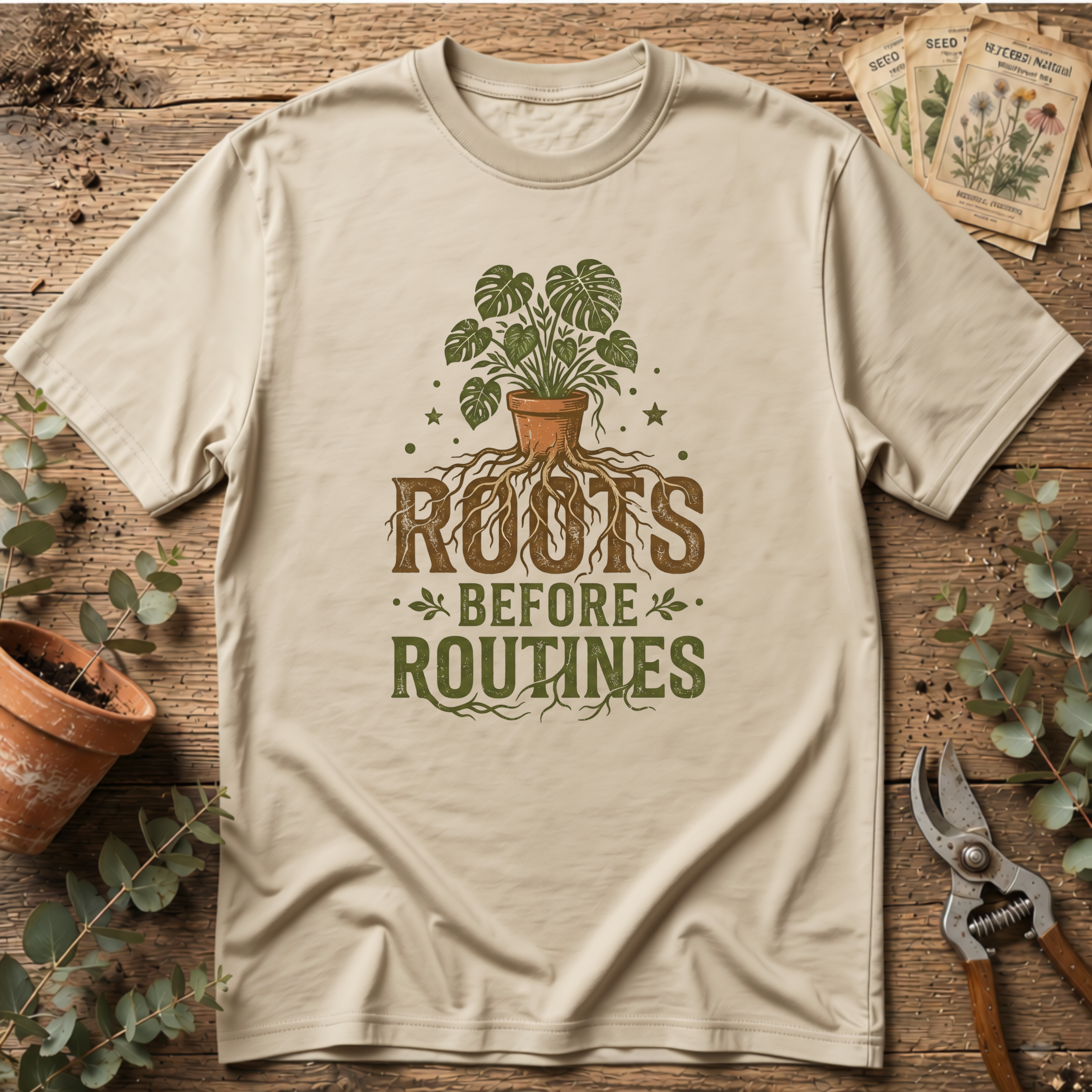 Roots Before Routines T-Shirt